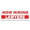 Signmission Now Hiring Lawyers Banner Apply Inside Accepting Application Single Sided B-120-30268 - alternate 1